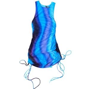 Motel Rocks Gradient Blue Mini Dress